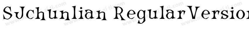 SJchunlian RegularVersion字体转换
